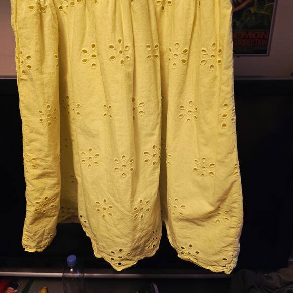 Peyton & Parker Neon Yellow Eyelet Mini Dress - Picture 4 of 5